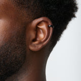 Simple Band Ear Cuff in Black