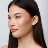 Simple Huggies Clip On Earrings in Gold