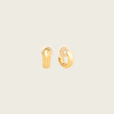 Simple Huggie Clip On Earrings in Gold