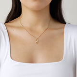 Skye Pearl Necklace in Gold