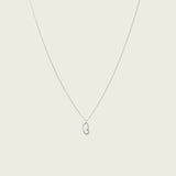 Skye Pearl Necklace in Silver