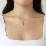 Skye Pearl Necklace in Silver