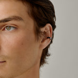 Smooth Band Ear Cuff in Black