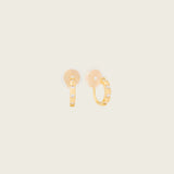 Sydney Pave Clip On Earrings in Gold