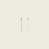 Sylvia Clip On Earrings in Silver