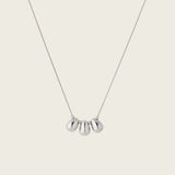 Trio Dangle Necklace in Silver