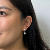 Tiana Clip On Earrings in Silver