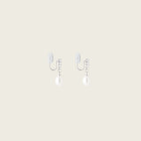 Tiana Clip On Earrings in Silver