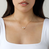 Tina Pearl Necklace in Gold