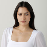 Tina Pearl Necklace in Silver