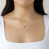 Tina Pearl Necklace in Silver