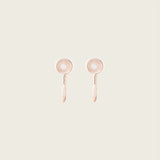 Tiny Hoop Clip On Earrings in Rose Gold