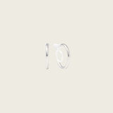 Tiny Hoop Clip On Earrings in Silver