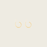 Tiny Hoop Clip On Earrings in Gold