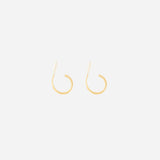 Mini Thin Hoop Clip On Earrings in Gold