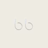 Tiny Hoop Clip On Earrings in Silver
