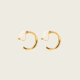 Trinity Hoop Clip On Earrings in Gold