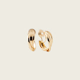 Trinity Hoop Clip On Earrings in Gold