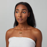 Trio Dangle Necklace in Gold