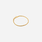 Twist Rope Chain Bracelet in Gold