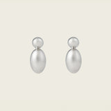 Vista Drops Clip On Earrings in Silver