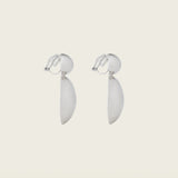 Vista Drops Clip On Earrings in Silver