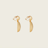 Vista Drops Clip On Earrings in Gold