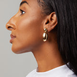 Vista Drops Clip On Earrings in Gold