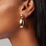 Vista Drops Clip On Earrings in Gold