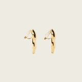 Wren Clip On Earrings in Gold