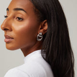 Wren Clip On Earrings in Silver