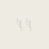 Celeste Clip On Earrings in Silver