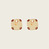 Knot Link Clip On Earrings in Gold