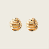 Plume Clip On Earrings in Gold