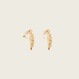 Plume Clip On Earrings in Gold