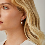 Adeline Clip On Earrings in Silver