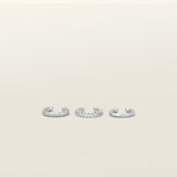 Trio Ear Cuffs Set in Silver