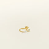 White and Gold Ear Stack Set