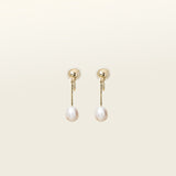 Adriene Pearl Clip On Earrings in Gold