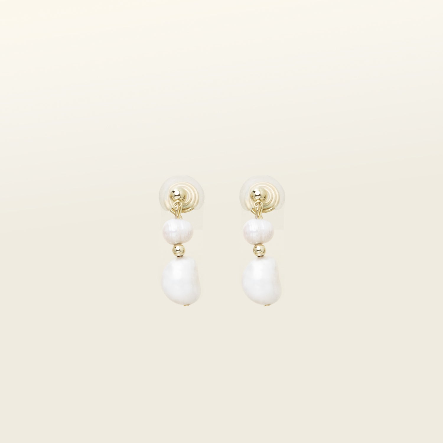 Duo Pearl Clip On Earrings (Warehouse Sale)