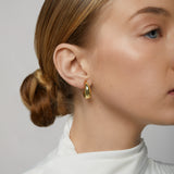 Dome Hoop Clip On Earrings in Gold