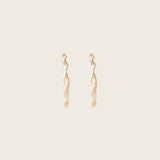Wave Hoop Clip On Earrings in Gold