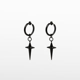 Altair Clip On Earrings in Black