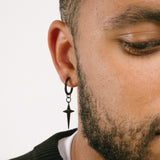 Altair Clip On Earrings in Black