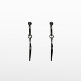 Altair Clip On Earrings in Black