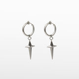 Altair Clip On Earrings in Silver