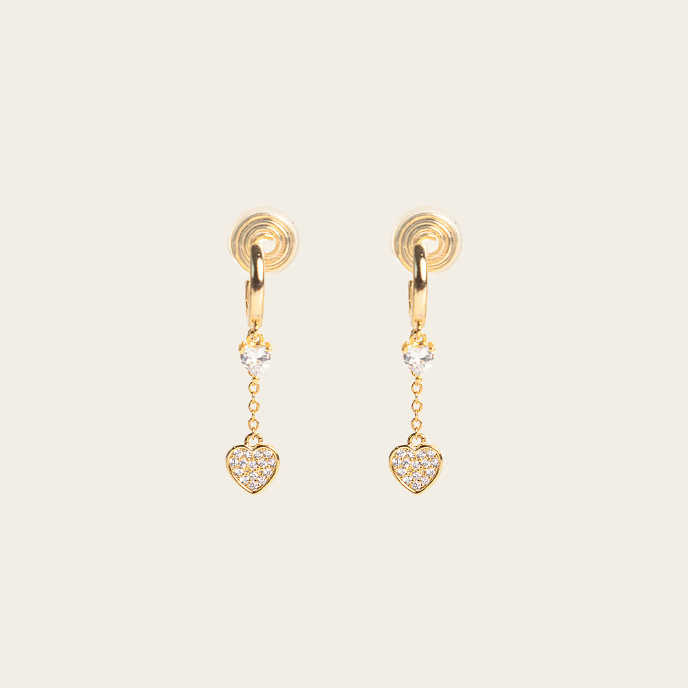 Image of the Aurora Clip on Earrings offer versatility with a Mosquito Coil Clip-On Closure that accommodates different ear types, including Thick, Sensitive, Small, Stretched, and Keloid Prone ears. Its Medium hold strength and adjustable padding provide a comfortable fit for any occasion.