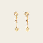 Image of the Aurora Clip on Earrings offer versatility with a Mosquito Coil Clip-On Closure that accommodates different ear types, including Thick, Sensitive, Small, Stretched, and Keloid Prone ears. Its Medium hold strength and adjustable padding provide a comfortable fit for any occasion.