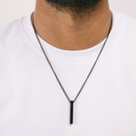 Image of the Bar Pendant Chain is crafted with corrosion-resistant Stainless Steel, making it durable, non-tarnish, and water-resistant.