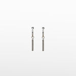 Image of the Bar Clip-On Earrings boast a sliding spring closure ideal for those with small to thin ear lobes. These earrings are comfortable to wear for an average of 2-4 hours and offer a very secure hold. Additionally, the closure mechanism adjusts to ear thickness for a perfect fit every time. Crafted from stainless steel, each order includes one pair.